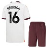 Camisola + Calções Manchester City Rodrigo 16 Criança Equipamento 2ª 23/24